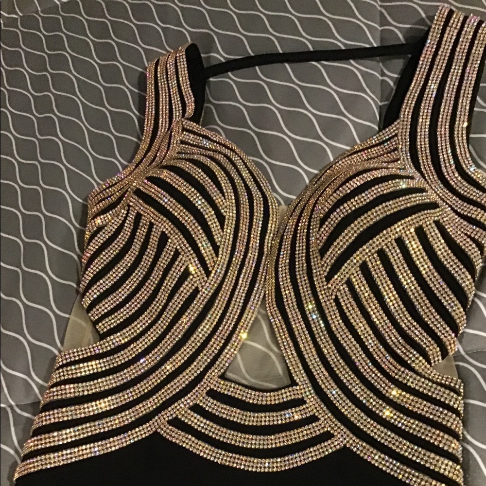 Golden Asp Formal gown.